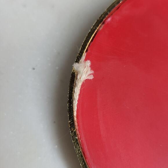 Christmas Wreath Cross Stitch Ornament Tin Punch Handmade Holiday Embroidery - Picture 8 of 13